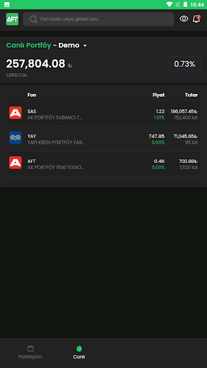 Anlık Fon Tahmini Screenshot 1