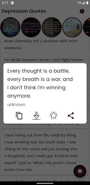 Depression Quotes and Sayings Screenshot 3