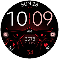 Dream 128 Red sport watch face