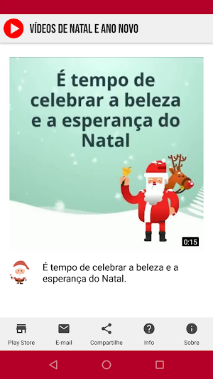 Vídeos de Natal e Ano Novo Screenshot 0