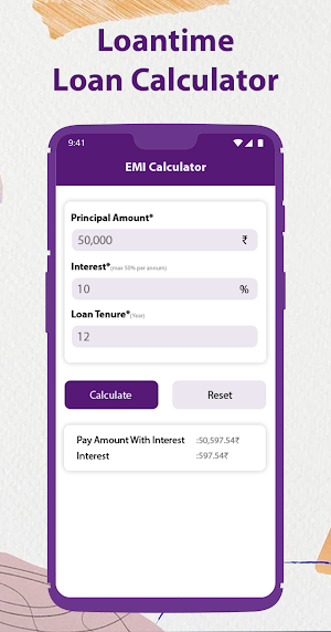 Loantime - EMI Loan Calculator Screenshot 0