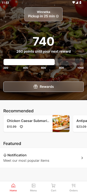 Ameci Pizza & Pasta Screenshot 0