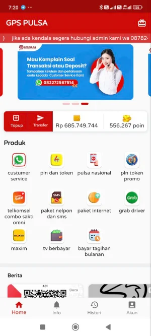 GPS Pulsa Screenshot 0