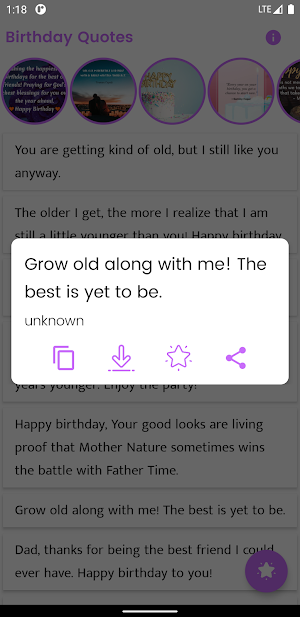 Birthday Quotes and Sayings Screenshot 3