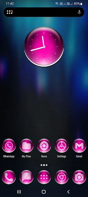 Pink Pixl Glass Icon Pack Screenshot 0