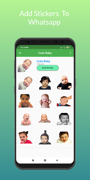 Cute Baby Whatsapp Stickers Screenshot 2