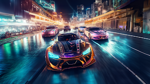 Futuristic Car Racing Games 3D Screenshot 3