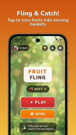 Fruit Game: Fruit Toss Catcher Screenshot 0