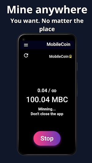 Mine Crypto Phone → MobileCoin Screenshot 3