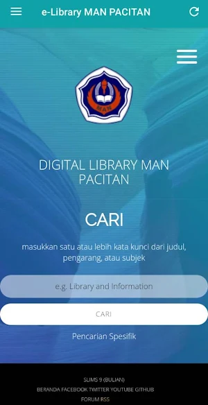 e-Library MAN Pacitan Screenshot 0