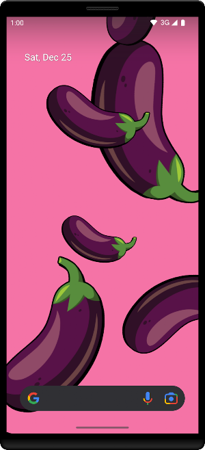 Eggplant Live Wallpaper Screenshot 2