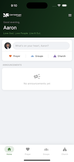 CenterPoint Church Connect Screenshot 1