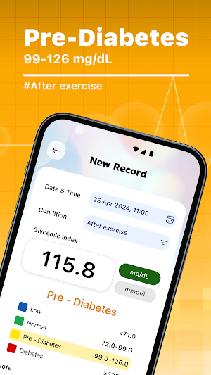 Blood Sugar Tracker - Diabetes Screenshot 2