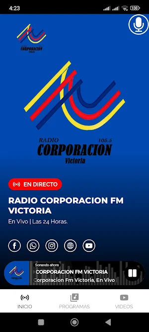 Radio Corporacion Fm Victoria Screenshot 2