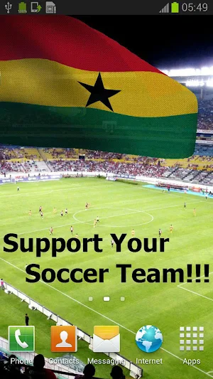 Ghana Flag Live Wallpaper Screenshot 0