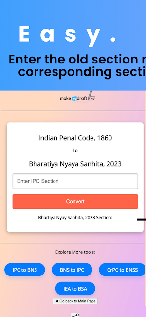IPC BNS Converter + Bare Acts Screenshot 1