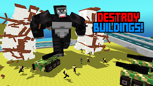 Blocky Titan Gorilla Rampage Screenshot 2