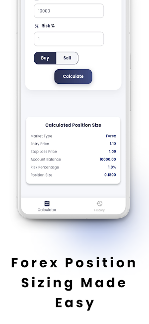 Position Sizing Calculator Screenshot 1