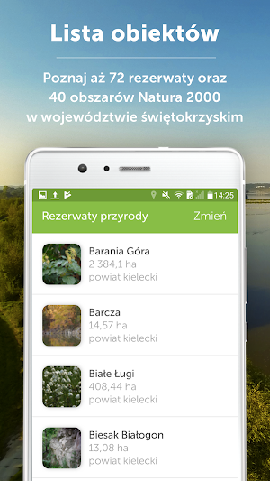 Świętokrzyska przyroda – rezerwaty i Natura 2000 Screenshot 1