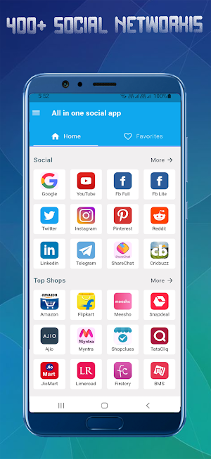 All in One Social App Screenshot 1
