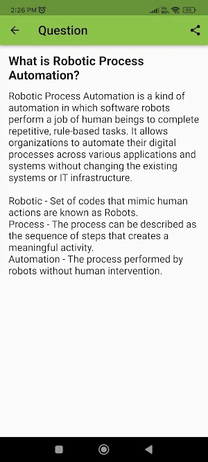 RPA Interview Question Screenshot 1