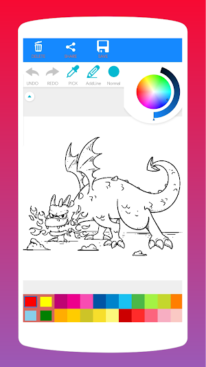 Legendary Dragon Coloring Book Screenshot 0