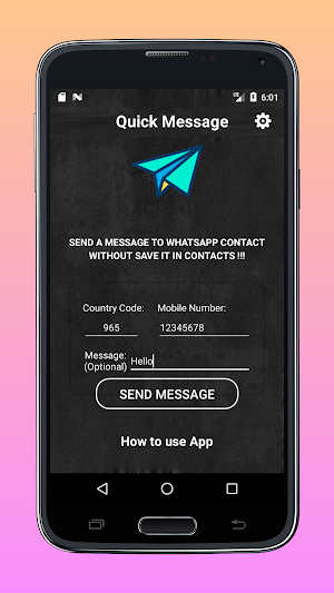 Whats Quick Message Screenshot 1