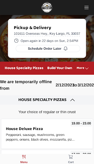 Upper Crust Pizza Screenshot 1