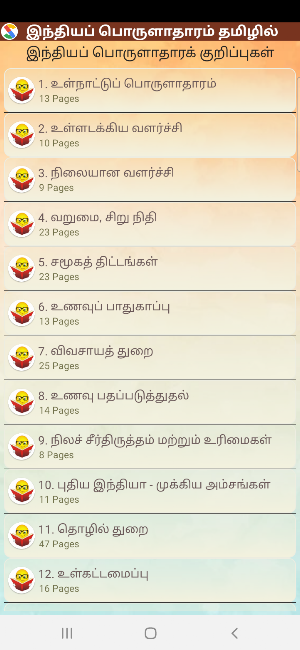 Indian Economics in Tamil Screenshot 1