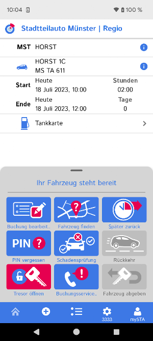 Stadtteilauto CarSharing Screenshot 1