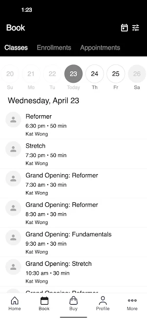 Flux Pilates Screenshot 1