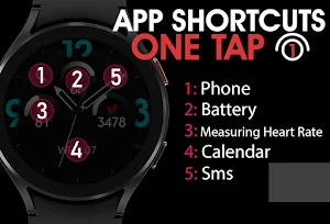 Dream 86 - Black Watch Face Screenshot 3