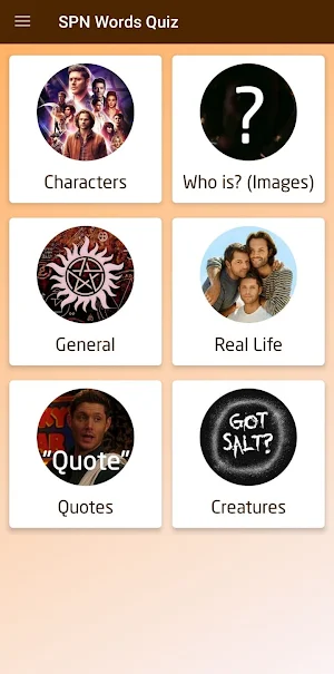 Supernatural Words Quiz Screenshot 1