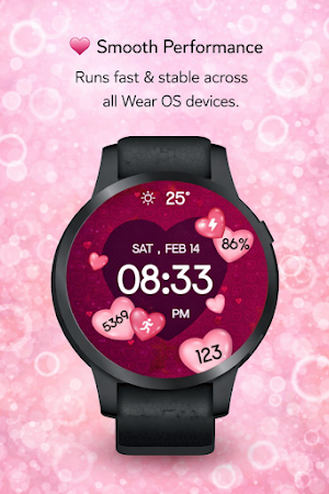 Valentine's Day Wear OS Screenshot 3