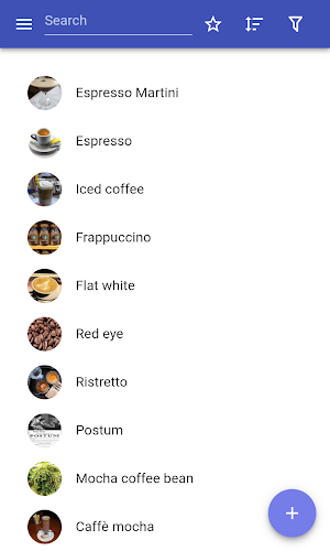 Coffee drinks Screenshot 0