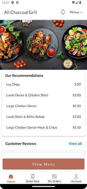 Ali Charcoal Grill Screenshot 1