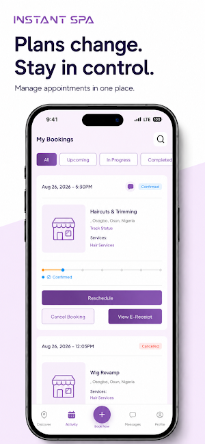 Instant Spa - Book a session Screenshot 2