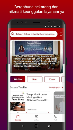ISI Denpasar Digital Library Screenshot 1