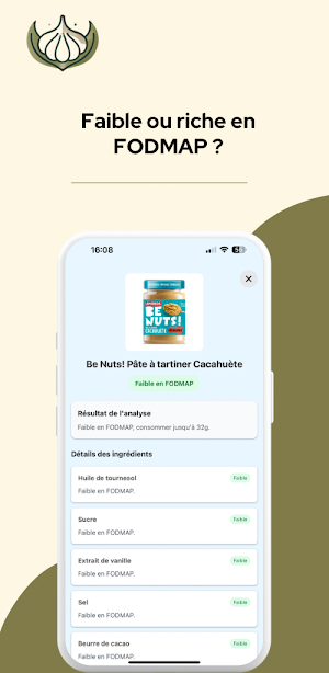 Fodmap Facile - Scan produits Screenshot 0