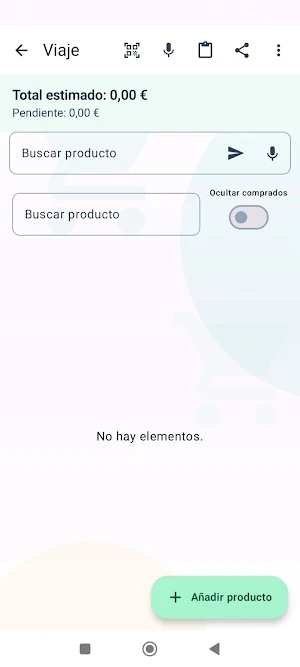 Decompras — Lista de la compra Screenshot 2