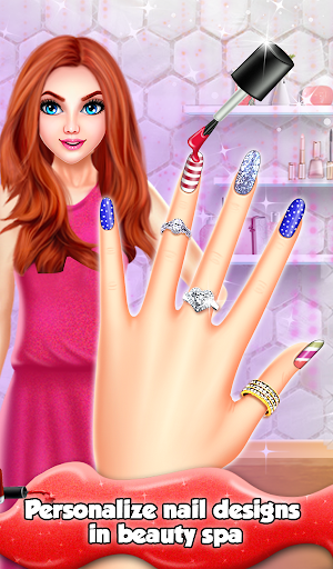 Christmas Nail Salon Makeover Dressup Makeup Game Screenshot 0
