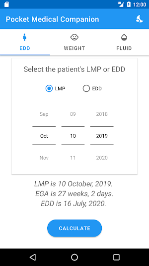 EDD - EGA calculator(Simple,Fast,Straightforward) Screenshot 1
