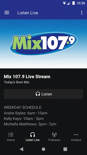 Mix 107.9 Screenshot 1