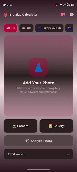 Bra Size Calculator AI Screenshot 0