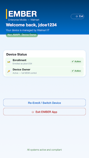 Ember MDM Agent Screenshot 1