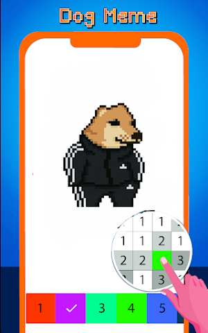 Meme Color by Number Pixel art Screenshot 0