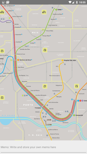 PORTO METRO BUS ROUTE MAP Screenshot 2