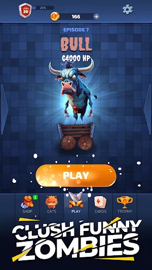 Solitaire Cats vs Zombies Screenshot 2