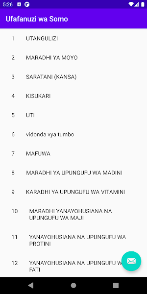 AFYA NA MAGONJWA Screenshot 2