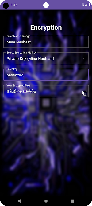 Text Encryption Screenshot 1